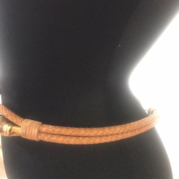 Vintage Braided Leather Belt for women main image 5
